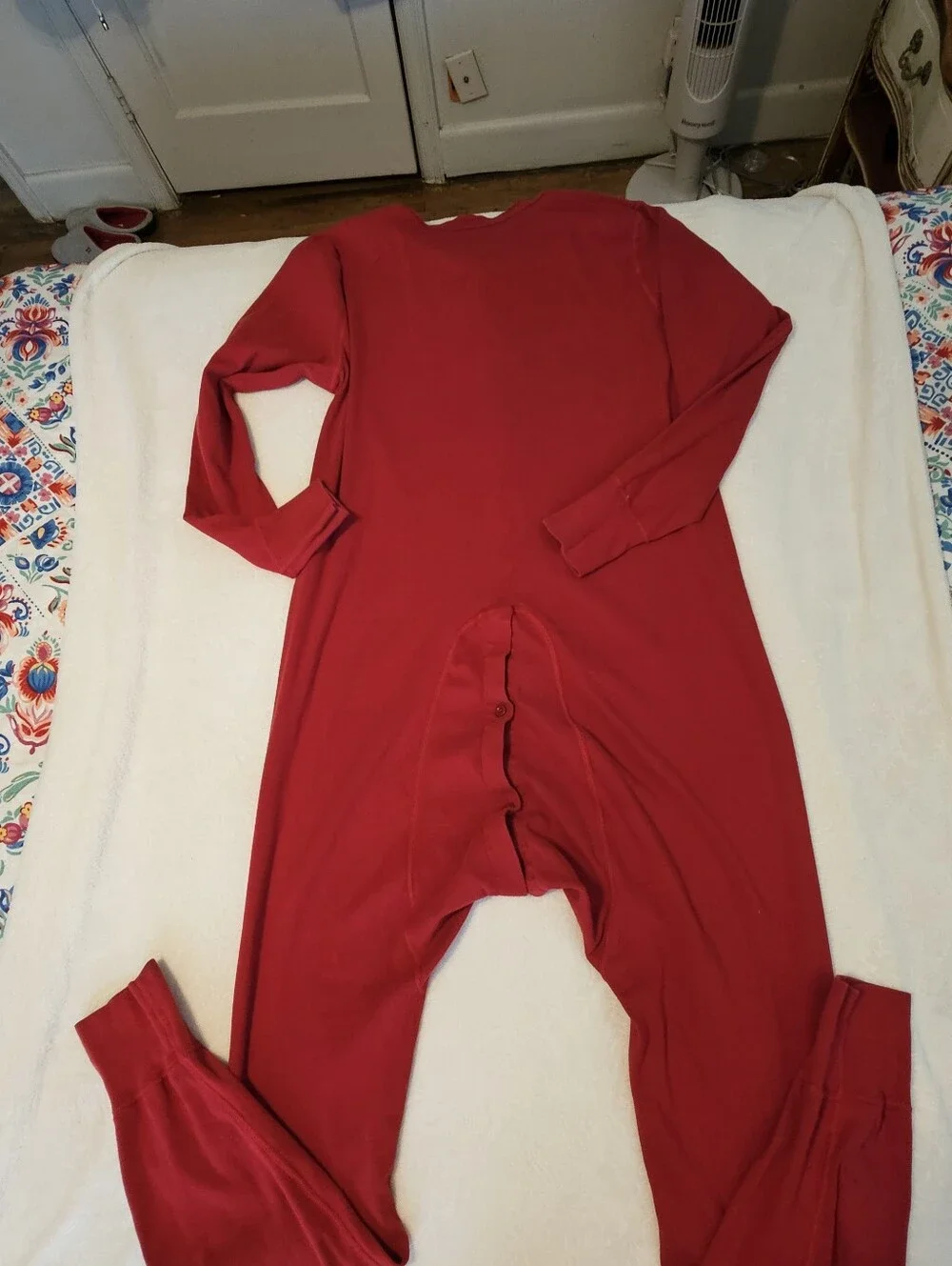 Carhartt K226 Mens 2XL Red 100% Cotton Thermal Union Suit Trap Door One Piece